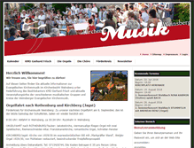Tablet Screenshot of kirchenmusik-weinsberg.de